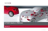 AUTOSAR Adaptive in PREEvision - Vector · 2018. 11. 6. · Service AUTOSAR Adaptive in PREEvision u Service is an abstract description for a set of software functionality with the