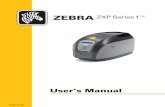 ZEBRA ZXP Series - Logiscenter · P1060728-002 Zebra ZXP Series 1 Card Printer User’s Manual 1 1 Getting Started This manual contains installation and operation information for