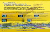 THE ONLY EVENT IN ASIA BRINGING TOGETHER SCIENCE ... · Optimization of Therapeutic Peptide and Nucleic Acid Derivates ... Recent Advancements of Peptide-drug Conjugates At PeptiDeam,