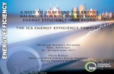 A NEED TO GO BEYOND THE ENERGY BALANCES FOR BUILDING ...€¦ · A NEED TO GO BEYOND THE ENERGY BALANCES FOR BUILDING RELEVANT ENERGY EFFICIENCY INDICATORS: THE IEA ENERGY EFFICIENCY