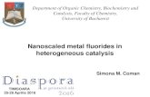 Nanoscaled metal fluorides in heterogeneous …...acid fluoride to a partly hydroxylated one through a one-pot sol-gel fluorination method. The nanoscaled metal fluorides and hydroxide