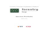 Forestry TEP User Manual · Forestry TEP Service Portfolio v2019.10.21 Page 3 1 Introduction 1.1 Forestry TEP overview Forestry Thematic Exploitation Platform is an online platform