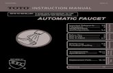 SUPPLY.com - Automatic Faucets- Instruction Manual (Letter Size) · 2017. 6. 5. · supply, adjust the temperature by turning the temperature control handle as necessary. Mechanism