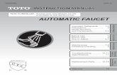Automatic Faucets- Instruction Manual (Letter Size) · supply, adjust the temperature by turning the temperature control handle as necessary. Mechanism for Hydropowered generator.