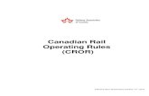 Canadian Rail Operating Rules (CROR) - TCRC 320 · 10/14/2015  · Canadian Rail Operating Rules (CROR) Effective 0001 Wednesday October 14th, 2015