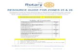 RESOURCE GUIDE FOR ZONES 25 & 26zone2627.org/wp-content/uploads/2016/11/TRF... · 2016-17 The Rotary Foundation Resource Guide for Zones 25 & 26 (November 2016) 1 The Resource Guide