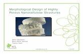 Morphological Design of Highly Porous Nanocellulose Structures · - Rettenmaier & Söhne GmbH (JRS) - Marko Peura (University of Helsinki, X-Ray microtomography) Title: Morphological