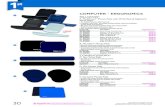 COMPUTER - ERGONOMICSE. Economy Mouse Pads • Smooth cloth surface provides excellent mouse tracking • Nonskid rubber base grips and protects work surface • For ball or optical