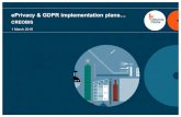 ePrivacy& GDPR implementationplans… · osborneclarke.com 11 Key terminology Ø Controllers:determines the purposes and means of processing Ø Processors: processes data on behalf