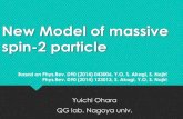 New Model of massive spin-2 particle...Fierz-Pauli theory Massless spin-2 field theory Massless spin-2 particle has 2 degrees of freedom. The phase space is spanned by ℎ and 𝜋