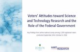 Voters’ Attitudes toward Science and Technology Research ... · Science & Technology Research/Federal Government Role – 5September/October 2018 – Hart Research and Echelon Insights