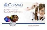Chembio Investor Pres - November 2011 v3€¦ · Chembio Overview •Develops, Manufactures and Markets Rapid Point-of-Care Test (POCT) Products -Current POCTs for HIV, Syphilis &