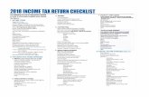 thetaxsurgeon.comthetaxsurgeon.com/PDF/Personal_Income_Tax_Checklist_2018.pdfJob Search ($, miles & resume) Professional Fees, Dues & Subscriptions *Home Office or Shop (see summary)