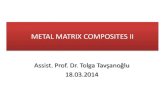 METAL MATRIX COMPOSITES IImetalurji.mu.edu.tr/Icerik/metalurji.mu.edu.tr/... · • Frequently the metal-matrix alloy used in an MMC has precipitation hardening characteristics, i.e.,
