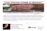 FOX CREEK FARM ALMANAC · 2017. 8. 28. · photographer right in your neigh-borhood! Specializing in newborn portraiture, maternity & children up to 1 year! Also offering headshot,