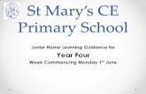 St Mary’s CE Primary School · punctuation, grammar and presentation, as if they were in school. 8) MYMATHS – the online lesson needs to be completed before completing the homework