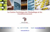 Le Centre Technique de l’Emballage et du Conditionnementconect.org.tn/sites/default/files/présentation... · Données sur l’Industriede l’Emballageet de l’Imprimerieen Tunisie