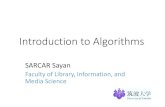 Introduction to Algorithms to Algorithms and... · Algorithm (many definitions) An algorithm is an exact specification of how to solve a computational problem An algorithm must specify