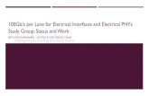 100GEL study group: 100Gb/s Per Lane for Electrical ... · CFI RECAP –STRAW POLLS AND MOTION Should a study group be formed for “100Gb/s per Lane for Electrical Interfaces and