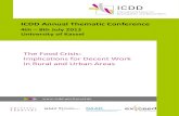 ICDD Annual Thematic Conference - uni-kassel.de · Fernando Groisman Plenary Walter Belik: The Brazilian Fome Zero Program Frank Hoffer : Guaranteeing essential health care and basic