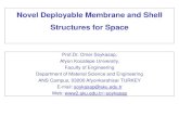 Novel Deployable Membrane and Shell Structures for Space · • Leipold et al. used technology developed for solar sails to SAR membrane antenna. • 12m 3m membrane structure is