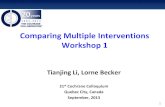 Comparing Multiple Interventions Workshop 1 · 8 Existing Evidence on the Treatment of Osteoporosis 14 Cochrane systematic reviews • Focused one or a few interventions • Compared