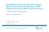 Feasibility of retrieving water vapor spatial variations ... · Feasibility of retrieving water vapor spatial variations at epochs of SAR acquistions from SAR Interferometry A case