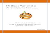 8th Grade Mathematics - Orange Board of Education · 2019. 8. 28. · 8th Grade Unit 1: Rigid Transformations and Congruence 1 I. Unit Overview In grade 8, students extend their reasoning