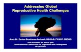 Addressing Global Reproductive Health Challenges · 4/13/2011  · Addressing Global Reproductive Health Challenges Amb. Dr. Eunice Brookman-Amissah, MB.ChB, FWACP, FRCOG. Vice President