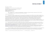 Hologic, Inc.; Rule 14a-8 no-action letter - SEC · Hologic, Inc. 250 Campus Drive, Marlborough, MA 01752 1 T: 1.508.263.2900 I hologic.com proposal was submitted November 15, 2011