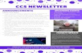 CCS Newsletter - Week 2...Film a short video talking about why you love CCS and email it to Aden Weiser, so we can feature it on our site! CCS is entering the website contest! Help