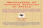 Observatory of Cultural Policies in Africa · Web view2015/10/26  · Déclaration de presse internationale de WOMEX contre la xénophobie et pour la diversité F.7 Newsletter Casa
