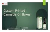 Kraft Custom printed cannabis oil boxes logo & Design in Texas, USA