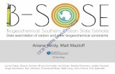 2018 Workshop - OCB · Verdy and Mazloff (2017), A data assimilating model for estimating Southern Ocean biogeochemistry, JGR-Oceans 2013-2017 in production (with SOCCOM ﬂoats constraints)