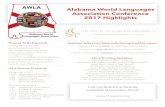 Alabama World Languages Association Conference 2017 Highlights · 5:00 Conference Close Alabama World Languages Association Conference 2017 Highlights Featured Talks From Nationally