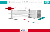 Technical & ESD furniture 2015 Antistatic equipment · VKG tools ESD equipment Besides a broad line of furniture, we oﬀ er a wide range of antistatic products and consumables to
