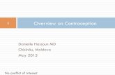 Overview on Contraception · Overview on Contraception 1 ... Agren: The European Journal of Contraception and Reproductive Health Care, December 2011 !!!!! Theoretical decrease of