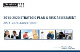 2015-2020 STRATEGIC PLAN & RISK ASSESSMENT€¦ · providing your views on legislative and policy issues, establishing disability management programs in your workplace, and working