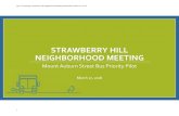 STRAWBERRY HILL NEIGHBORHOOD MEETING - …/media/Files/CDD/...2018/03/27  · 2016 Cambridge Complete Streets policy: Complete Streets are designed and operated to enable safe access