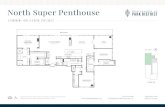Residences at Park District: Uptown Dallas Luxury Apartments · North Super 3 BEDROOM + DEN, 3.5 BATH, 3234 so.FT. Penthouse BALCONY RESIDENCES AT PARK DISTRICT FAMILY 19'8" x 137"