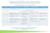 Kentucky Primary Care Association 40th Anniversary Fall ... · NCQA PCMH 2017 Redesign: A Roadmap for Your Practice that Results in a Healthier Population Dawn Gentsch, MPH, MCHES,