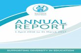 ANNUAl REpoRt€¦ · Overview of our work during the period 1 April 2016 – 31 March 2017 ECD Programme A. ECD Practitioner and FCM training (Funded by the Western Cape Department