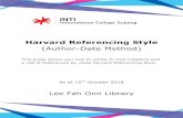 Harvard Referencing Style - INTI International College Subang …library.inti.edu.my/.../PDF/libraryguides/intiharvard.pdf · 2018. 10. 15. · Harvard Referencing Style (Author-Date