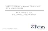 ESE 570: Digital Integrated Circuits and VLSI …ESE 570: Digital Integrated Circuits and VLSI Fundamentals Lec 4: January 23, 2018 MOS Transistor Theory, MOS Model Penn ESE 570 Spring