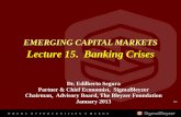 EMERGING CAPITAL MARKETS Lecture 15 Banking …...– Significant financial assistance in foreign exchange – Macroeconomic Measures to deal with Economic Instability and revive economic