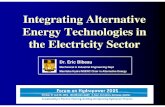 Integrating Alternative Energy Technologies in the ...home.cc.umanitoba.ca/~bibeauel/research/papers/... · Topics z(1) Kinetic Turbines – potentially affordable distributed hydroelectric