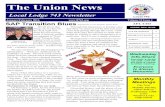 The Union News - LL743ll743.org/2016/Newsletters/Newsletter2016vol12issue1.pdf · THE UNION NEWS LOCAL LODGE 743 NEWSLETTER PAGE3 Solidarity In Safety Submitted by: The S-Troop HSWR