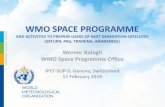 WMO SPACE PROGRAMMEextranet.wmo.int/pages/prog/.../IPET-SUP-5_Doc_05-01_WMOSpaceP… · 2030 Agenda for Sustainable Development 11 February 2019 WMO Space Programme - IPET-SUP-5 2