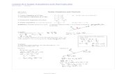 Lesson 8.2 Scalar Equations and Normalsteachers.wrdsb.ca/reinhart/files/2014/04/Lesson-8.21.pdf · Lesson 8.2 O) Vector Equation of a Line: Q) Parametric Equations of a Line: O Symmetric