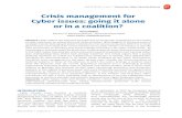 Crisis management for Cyber issues: going it alone · capabilities. For all these cyber security research and innovation actions, the EU allocated over €500 million under “Horizon